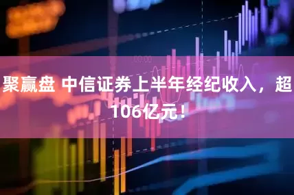 聚赢盘 中信证券上半年经纪收入，超106亿元！