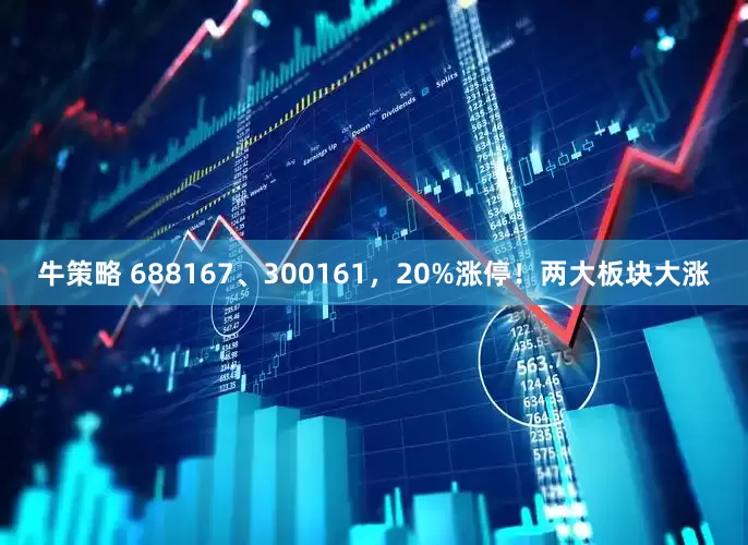 牛策略 688167、300161，20%涨停！两大板块大涨